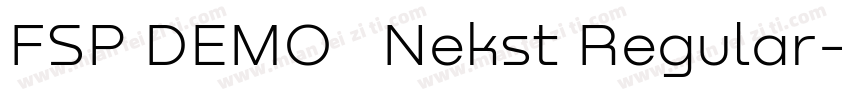 FSP DEMO   Nekst Regular字体转换